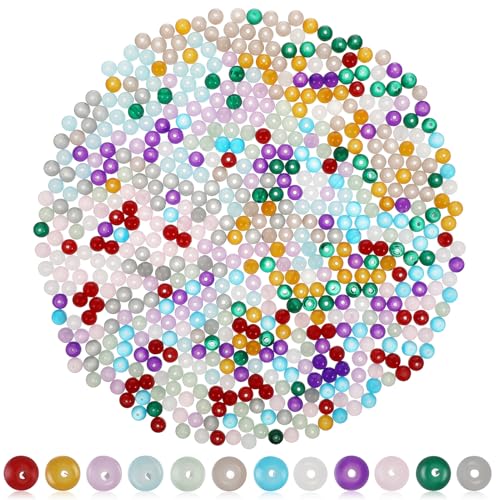 STOBOK 600 Stück Perlen Perlen Zum Selbermachen Perlen Mit Löchern Schmuckherstellung Glas von STOBOK