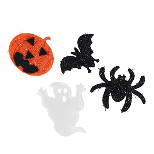 STOBOK Patches Set 60 Stück Bestickte Halloween-aufnäher Kürbis Spinne Fledermaus- von STOBOK