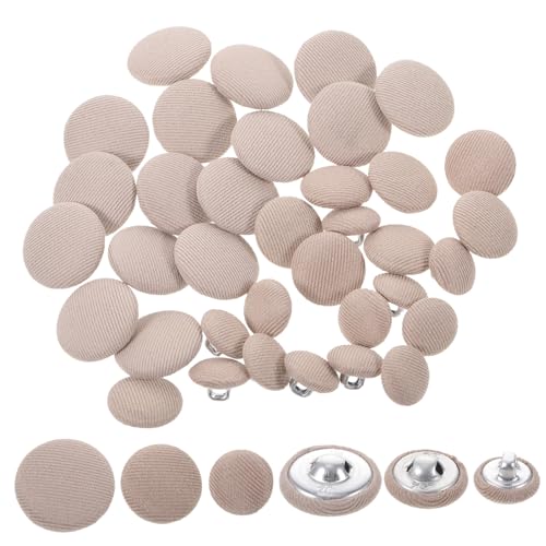 STOBOK 60st Stoffknopf Mantelknöpfe Metall Runde Metallknöpfe Ersatzknöpfe Scrapbooking-schaltflächen Hemdknöpfe Metall Nähknöpfe Metall Kleiner Knopf Aluminium Kinderkleidung Braut von STOBOK