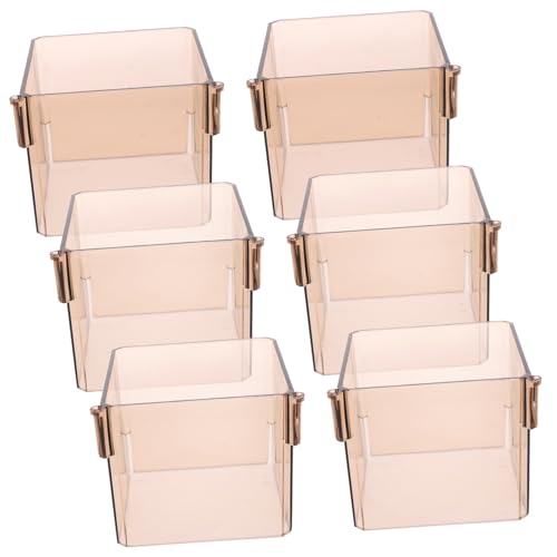 STOBOK 6Er-Box storage boxes aufbwahrungs-box schubladenbox verstauungsboxen han karteikasten organizers schubladenschrank Schrank Kommode Schublade Schreibtisch-Schubladentrenner Plastik von STOBOK