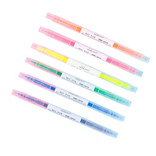 STOBOK 6St Aquarellstift buntstifte set farbstifte set buntstiften set Doppelseitiger Marker bunt stifte set Textmarker von STOBOK