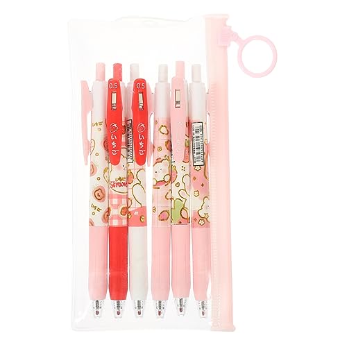 STOBOK 6St Gel Stift gelstifte gel schreibstifte schreibwaren pen tips gel pen löschbare Stifte Tinte Flair-Stifte Stifte mit Radiergummi Stift für Studenten Büro Stifte Abs Colorful von STOBOK