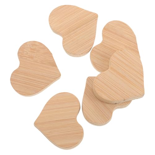 STOBOK 6St Holzspäne DIY Handwerk hängende Dekoration kinder bastelset basteln für kinder Holzzuschnitte Handgefertigt Decoupage-Papier Partydeko selber machen Holzrohlinge zum Basteln von STOBOK