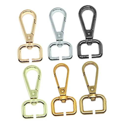 STOBOK 6St Taschenhaken Umhängetasche handhaben Bungee Seil Taschenkette Träger bag straps taschengürtel bag hook Taschenbügel Taschengurt-Karabiner Karabiner für Handtaschenriemen Metall von STOBOK