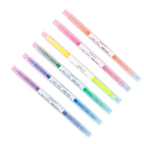 STOBOK 6St Textmarker buntstifte set farbstifte set bunt stifte set buntstiften set Doppelseitiger Marker Aquarellstift von STOBOK