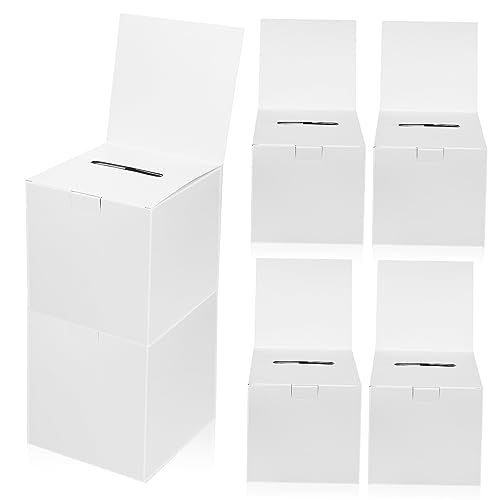 STOBOK 6er Set Abstimmungsboxen Aus Pappe Raffle Boxen Wahlurnen Und Geschenkkarten Organizer Ideal Für Tombola Spendenaktionen Und Hochzeiten von STOBOK