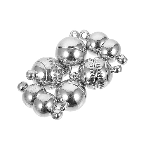 STOBOK 6st Schmuckgliederschnalle Set Zur Herstellung Von Armbändern Bausatz Für Armbänder Aus Tonperlen Armband Magnetverschlüsse Schmuck Draht Magnetischer Schmuck Silver Eisen von STOBOK