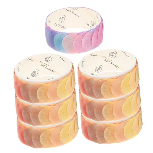 STOBOK 7 Rollen duftendes Washi-Tape dekoratives Klebeband Punkt runde Aufkleber Fotoalbumband scrapbooking zubehör bastelbedarf dekorative Buchaufkleber Buch Aufkleber Japanisches Papier von STOBOK