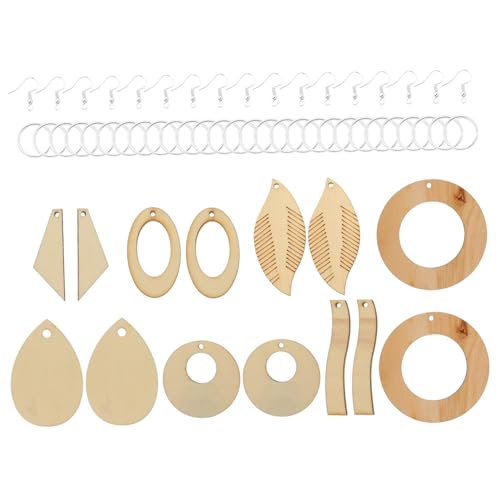 STOBOK 70 Teiliges Material Für Ohrringe DIY Ohrring Set Französische Ohrring Haken DIY Ohrring Rohling Kreis Ohrringe Für Frauen Ohrring Draht Haken Ohrring Rohling Charm von STOBOK