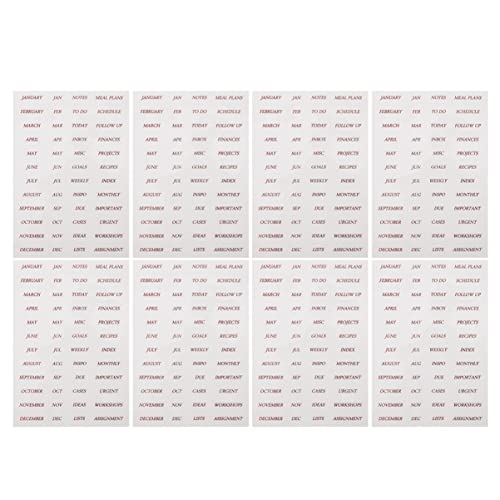 STOBOK 8 Blätter Aufkleber Brief Zahlen Schrott Alphabet Zeitschrift geldumschläge umschlag aufklebebuchstaben dekoring envelopes Roségold stickers decor DIY -Abziehbilder PVC Rose Gold von STOBOK