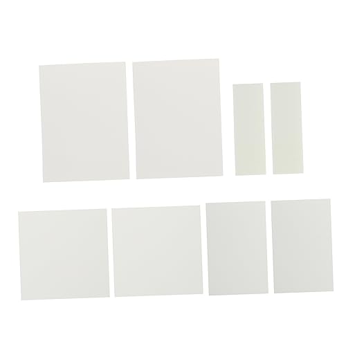 STOBOK 8 Haftnotiz klar transparent Etiketten selbstklebendes Regal süße Notizen Revisionszubehör Band aufkleberpapier flyerdisc Papier-Erinnerung transparente notizen das Haustier Weiß von STOBOK