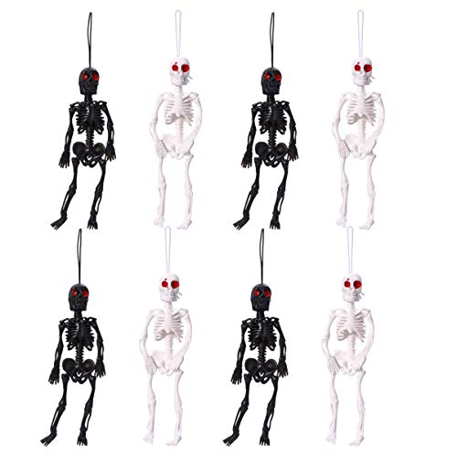 STOBOK 8 Stück Halloween Skelett Spielzeug Stretchy Skelett Party Gefälligkeiten für Kinder Klassenzimmer Preise Studenten Belohnungen (Zufällige Farbe) von STOBOK