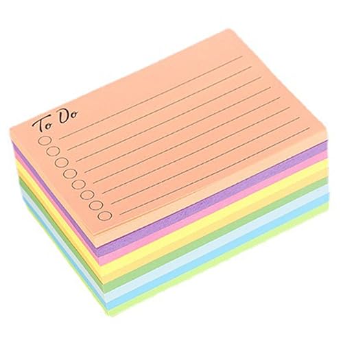 STOBOK 9 farbige Haftnotizen Pastell Buchregisterkarten Flash-Karte klingelt color note Memo-Sticker für schnelle Notizen Notizblock Wohnaccessoires Notizblöcke für den täglichen Gebrauch von STOBOK