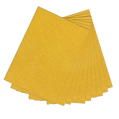 STOBOK 10 Stücke A4 Glitter Karton Handwerk Papier Funkelnden Gold Glitter Material von STOBOK