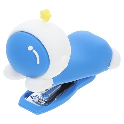 STOBOK Astronautenhefter Neuheit Hefter Kleiner Hefter Tierhefter Elektro-hefter Studentischer Hefter Mini-bürohefter Mini-briefpapierhefter Mini-hefter Für Die Schule Heimhefter Pvc Blue von STOBOK