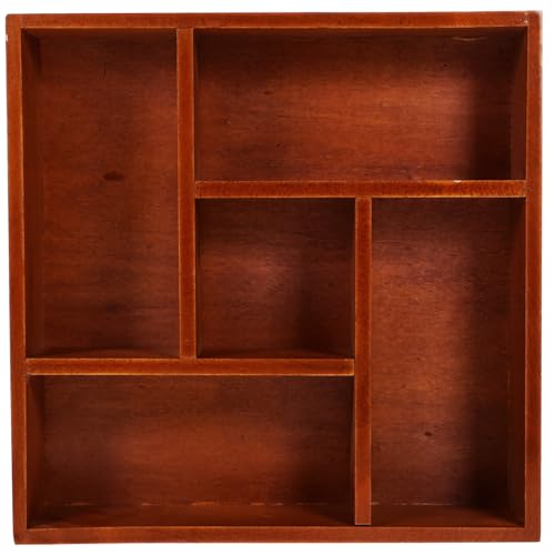 STOBOK Aus Holz Mit Mehreren Fächern Kommode Schminktisch Schubladenschrank Schubladenregal Schreibtischorganizer Organisatoren Aus Holz Organizer Aus Holz Hölzern von STOBOK