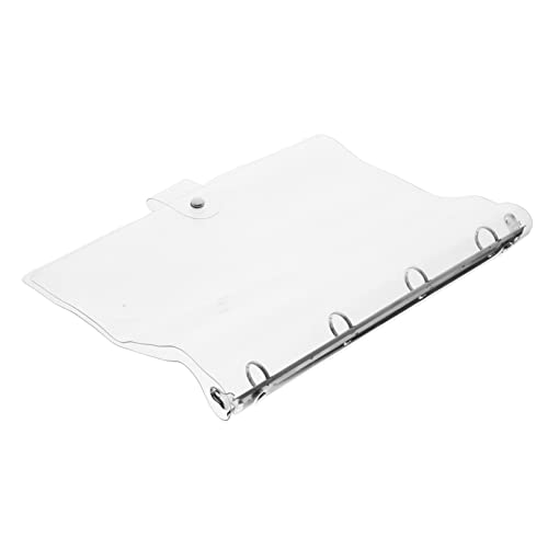 STOBOK Bindemittel Einband Für Loseblatthefter Ringschutz A4-notizbuch Notizblöcke A4 Ordner Pvc-notebook-hülle A4-pvc-planer-cover Reißverschluss-ordner Knopf Plastik Buchumschlag A5 von STOBOK