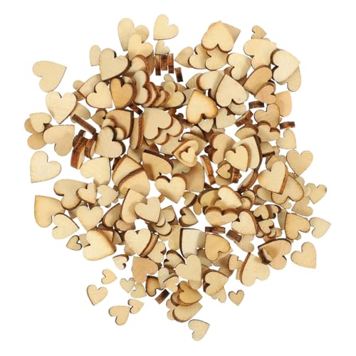 STOBOK Blanko Holzscheiben Herzform Für DIY Bastelarbeiten Unbehandelte Holzscheiben Für Dekoration Scrapbooking Und Kreative Verzierungen 6mm 8mm 10mm Und 12mm von STOBOK