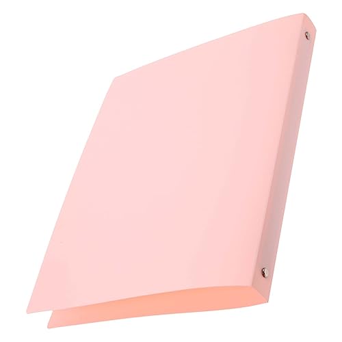 STOBOK Blech Mappe aufbewahrungsdose storage boxes für regal zip binder cartape Seiten nachfüllen Ordner einfügen Bindemittel Datei Zubehör Abdeckung Schutz Metall Rosa von STOBOK