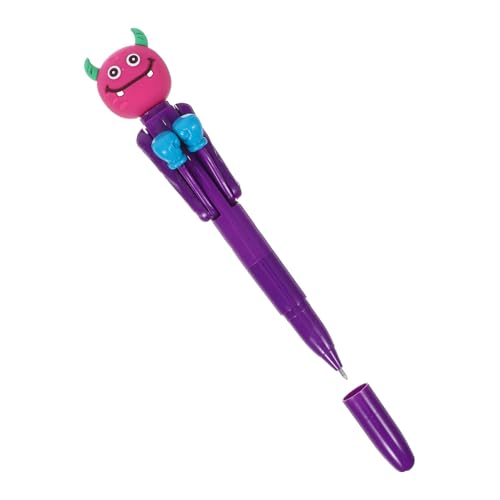 STOBOK Box-Kugelschreiber Box-Schreibstifte Stift für Halloween-Partygeschenke Spielzeug Stift Dekorativer Schreibstift Cartoon-Kugelschreiber Kugelschreiber für Kindergarten Abs Violett von STOBOK