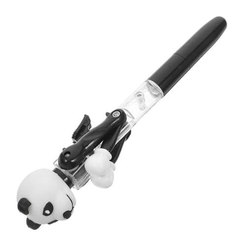 STOBOK Boxstift Süße Stifte Für Kinder Zappelstift Cartoon-stiftkappe Panda Federmäppchen Kawaii Tierstifte Cartoon-kugelschreiber Panda-stift Kugelschreiber Blaue Tinte Black Plastik von STOBOK