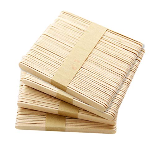 STOBOK DIY & Handwerk Eisstiele 200Pcs Holz Popsicle Sticks Handwerk Sticks EIS EIS Sticks Wachsen Spatel Epoxy Harz Rühren Sticks DIY Handwerk Liefert 11X1x0. 2Cm Stöcke Behandeln von STOBOK