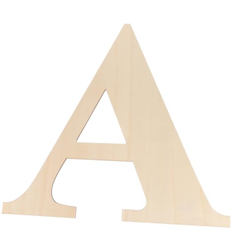 STOBOK Englisches Alphabet Aus Holz Leeres Buchstabenschild Für Die Wand Buchstabenzeichen Des Alphabets Buchstaben Zeichen Dekorative Stehende Buchstaben Brief Rustikal Hölzern von STOBOK