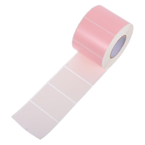 STOBOK Etiketten Aus Thermopapier Perforierte Versandetiketten Farbiges Druckerpapier Leere Etikettenaufkleber Thermoperforierte Etiketten Adressetiketten Etiketten Für Thermodrucker Rosa von STOBOK