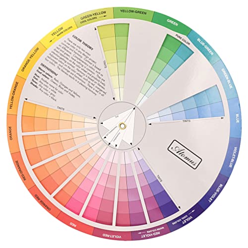 STOBOK Farbrad Farbmischrad Für Künstler Farbanpassung Farbrad Kreatives Farbrad Für Farbmischung Lernanleitung Make-Up-Mischtafel Diagramm von STOBOK