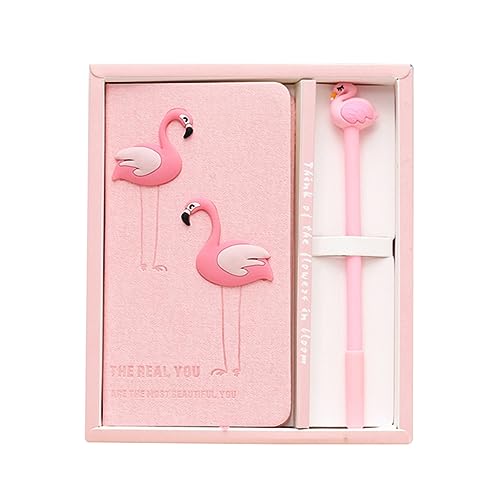 STOBOK Flamingo Notizbuch und Stift Set Flamingo Buch Listen Notizen Budget Buch Skizzenbuch Papier von STOBOK