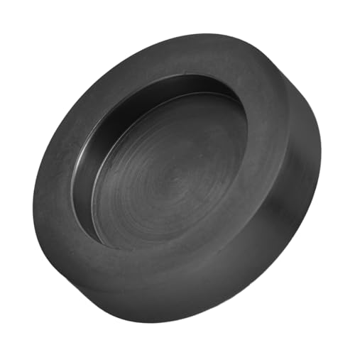 STOBOK Graphitscheibe Gießform Graphitform Graphitverdampfungsschale Schmelzform für Metall Gussform aus Aluminium Silbertiegelform Bleibarren Graphit-Rundbarrenform Münzgussformen Black von STOBOK