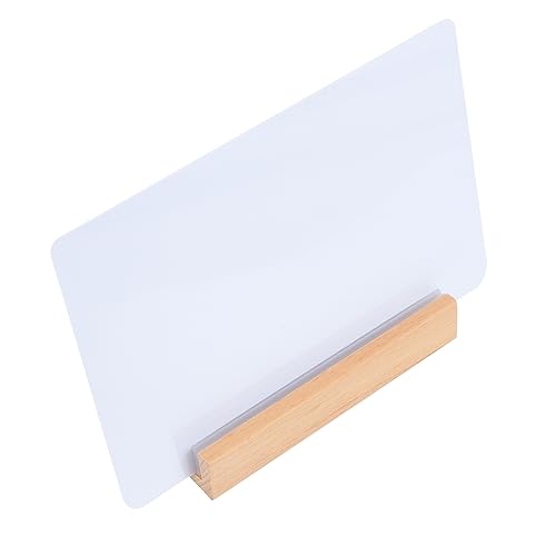 STOBOK Handgeschriebenes Preisschild Tafel Whiteboard Desktop-noteboard Planke Wiederverwendbarer Notizblock Für Den Schreibtisch Home-message-board Schilder An Bord Buche Weiß von STOBOK