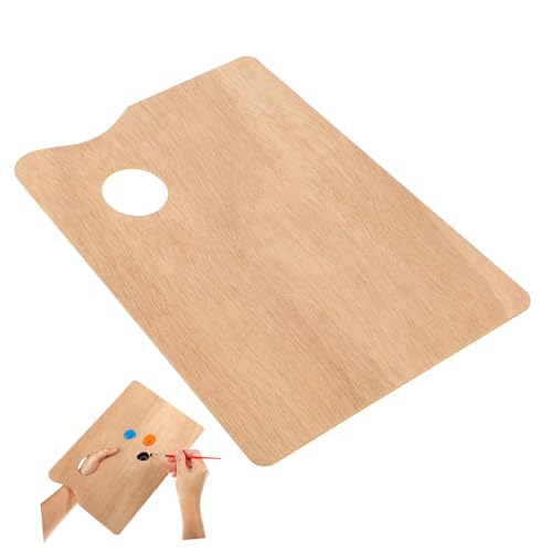 STOBOK Holz Porzellanpalette Farbblock Ölfarbenpalette Mit Deckel Ölgemälde-kit Ölgemälde-Palette Malpalette Bambus von STOBOK