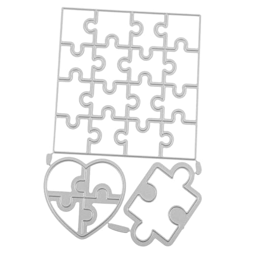 STOBOK Jigsaw Sterben Carbon - stanzformen Schablonen Trimmer Stanzformen Für Die Kartenherstellung Etikett Schneiden Retro Basteln Doppelt Scrapbooking - stanzform Silver Kohlenstoffstahl von STOBOK