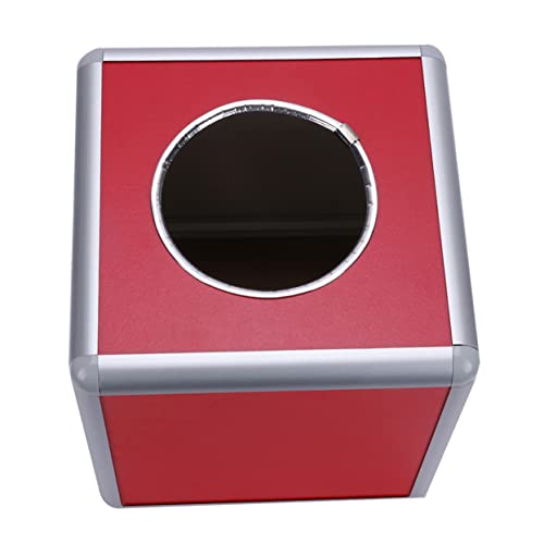 STOBOK Cubic Tombola Box Ticket Fall Helle Aluminium Legierung Wahlurne Für Parteien 25cm Farbe von STOBOK