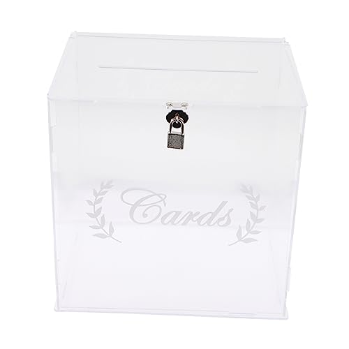 STOBOK Kastenkasten Tombola-Box heim Zubehör Folie Vorhang Hintergrund Dekorationen Quinceanera storage boxes aufbwahrungs-box Grußkartenbox hochzeitsdeko Nachricht Party-Requisite Acryl von STOBOK