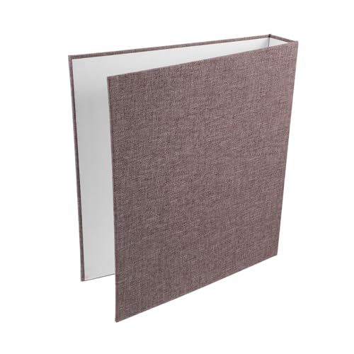 STOBOK Loseblatt-Bucheinband Dreiringordner -Ring Ordner aktentasche büromaterial tagebuch 3-Ring-Ordner A5 Binder-Notizbuch-Cover A5-Ringbuch-Notizbuch Mini-Ordnerteiler Segeltuch Grey von STOBOK