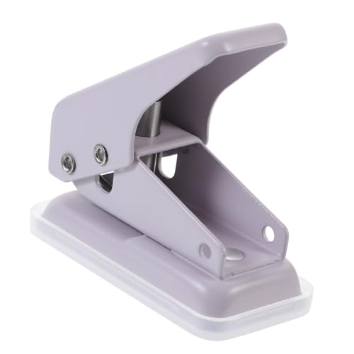 STOBOK Mini-Locher Bastellocher Löcher Scrapbook-Papier Bürolocher Dreilocher bastel stanzmaschine hole punch Einlocher punch set werkzeug Bürobedarf DIY-Stanzer 1 Locher Metall Lavender von STOBOK