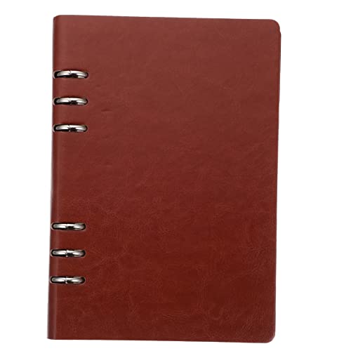 STOBOK Notizbuch fünf Notizblock Büro Zeitschriftenhefte gebunden Tablette multi meeting notebook write board kalendarium notizbücher office zubehör Konferenzheft Zeitplaner Papier Brown von STOBOK