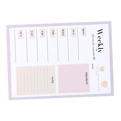 STOBOK Notizbuch write board Memoboard kladden Wochenplan Notizblock Praktischer Notizblock schreibtafel erinnerungsbuch bequemer Wochenplaner bequemer Schreibblock doppeltes Offsetpapier von STOBOK