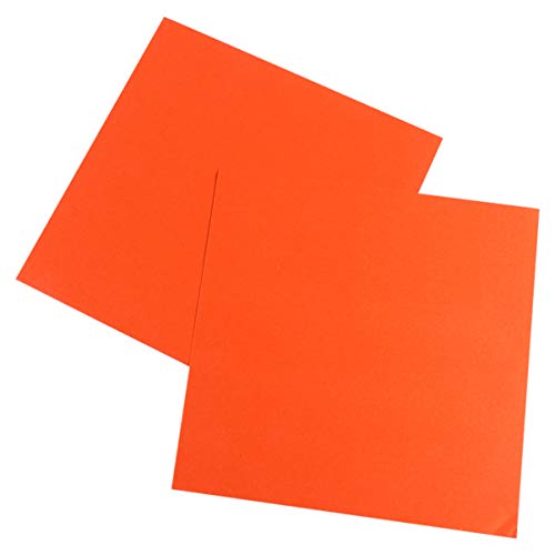 STOBOK Origami Kunst Origami-Papier 500 Blatt Quadratische Papierbl?tter DIY Handwerk Faltpapier Origami-Projekte für Kinder Erwachsene Kunst Orange Papierfaltkunst von STOBOK