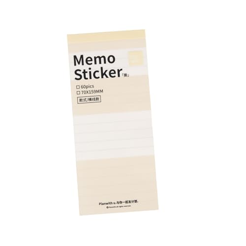 STOBOK Planer Haftnotiz Bausatz süßes stationäres Unterlage Dinge Selbstklebend sortiment klasek markitawerzeug klebeverband binders Klebestreifen für Bücher Memo-Aufkleber Papier Yellow von STOBOK