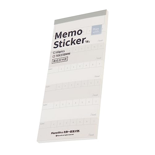 STOBOK Planer Haftnotiz Pastell Elektrostatisch Büro-notizblock Memo Farbige Tabs Beschreibbare Aufkleber Kommentieren Gesendet Textmarker Stifte Halter Mit Notizen Sehen Post Papier Blue von STOBOK