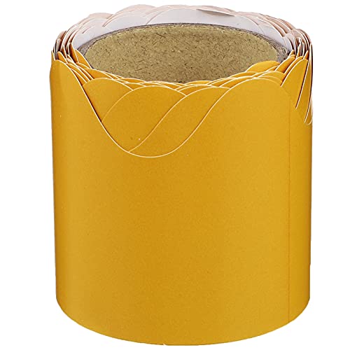 STOBOK Randdekorpapier durchsage ankündigung Esszimmer Dekoration office decoration bürodeko Anzeigerand Bildungsplakate zubehör Whiteboard-Verkleidung Bulletin-Grenzen Papierstau Yellow von STOBOK