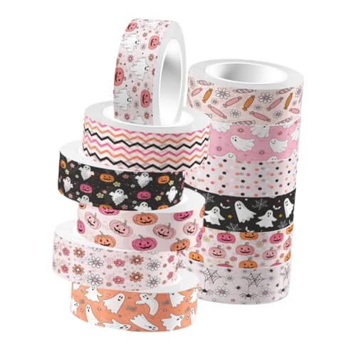 STOBOK Satz Halloween-dekoration Halloween-washi-papier Präsentieren Sie Verpackungsbänder Thanksgiving-washi-tape Geschenkband Halloween-klebeband Kürbis Washi Tapes Aufkleber von STOBOK