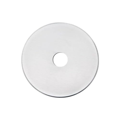 STOBOK Schneidrad klingen Rotary cutter blades Circular cutting blades Round cutter blades Replacement blades for rotary cutter runde Schneidmesser 60mm Schneidmesser Silver von STOBOK