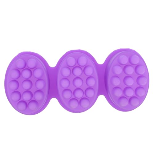 STOBOK Seifenform Massage Seifenschalen für Stückseife Seifenschalen für Seife DIY beemysafe bastelzeug Silikonformen zur Seifenherstellung Silikonformen für Seife Kieselgel Violett von STOBOK