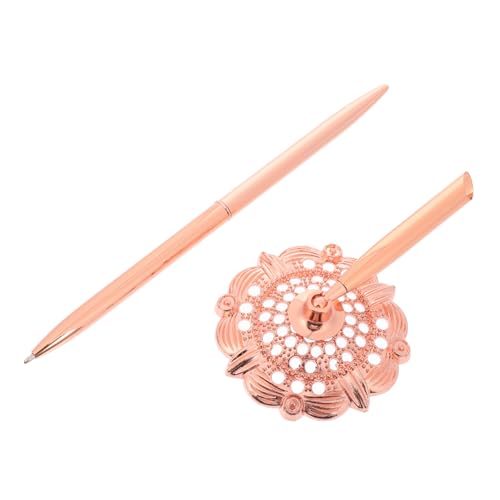 STOBOK Signaturstift Unterschriftenstift Unterschrifts Stift Unterschriftsstift für Büros Eleganter Kugelschreiber Geschäftsstift Gästebuchstift Desktop-Kugelschreiber Metall Rose Gold von STOBOK