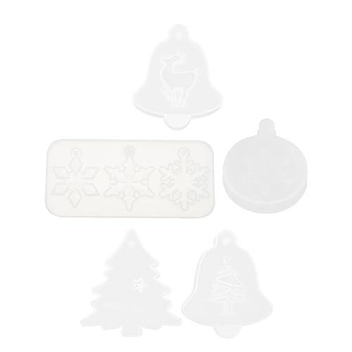 STOBOK Silikonformen Für Weihnachtsbaum Anhänger Epoxidharz Gießmoulds Für Festliche Dekoration Und Geschenkanhänger Weihnachtsbaum Ornament Gießformen von STOBOK