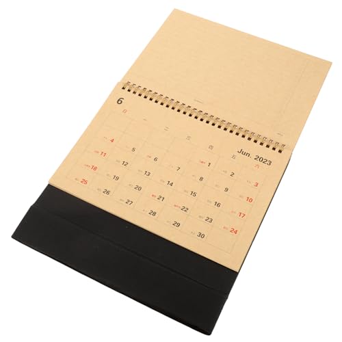 STOBOK Spule Wandkalender Spirale 2022 Staffelei-tischkalender Standkalender 2022 Monatsplan Kalender Tisch-flip-kalender Tischkalender 2023 Stand Flip Notizbuch Papier Büro Spiral- von STOBOK